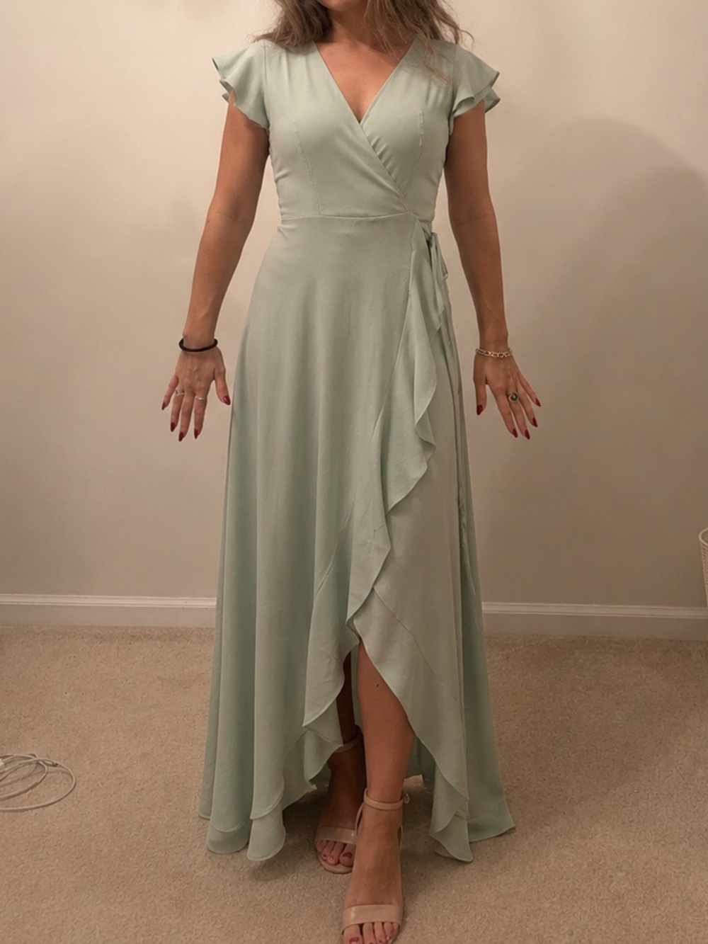 NWT Altar'd State Green Springvale Maxi Dress